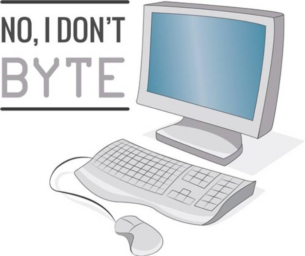 Picture of I Dont Byte SVG File