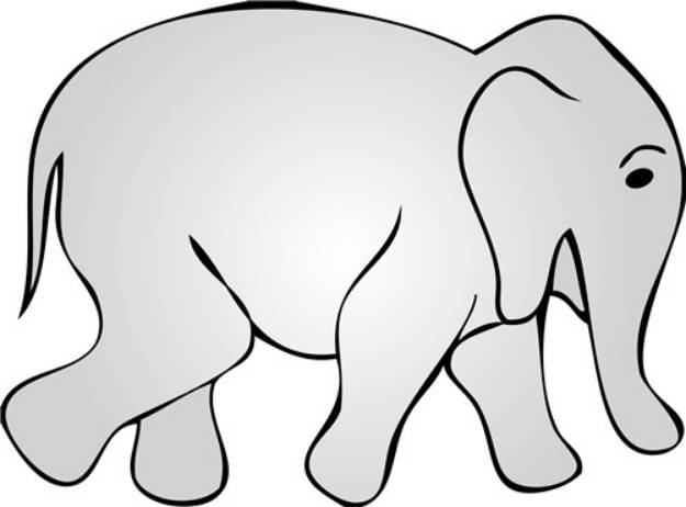 Picture of Elephant SVG File