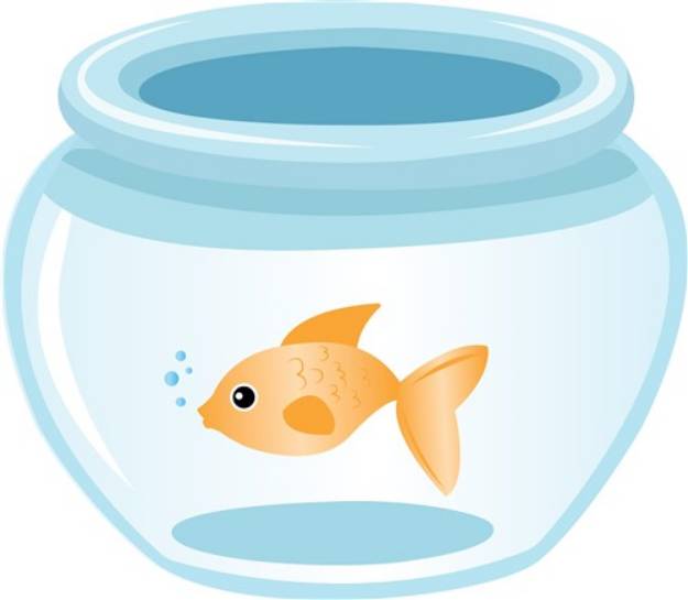 Picture of Fish In Bowl SVG File