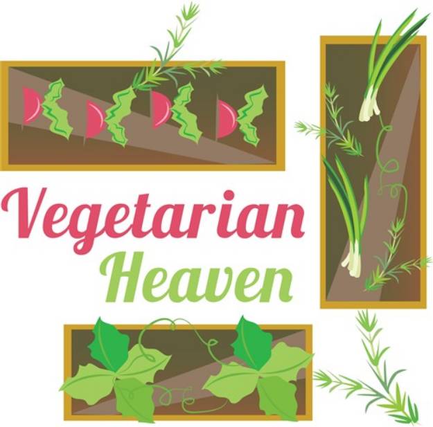 Picture of Vegetarian Heaven SVG File