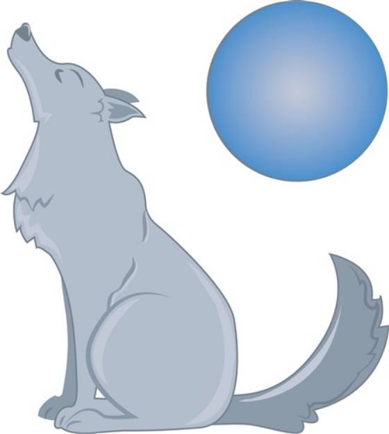 Picture of Howl At Moon SVG File