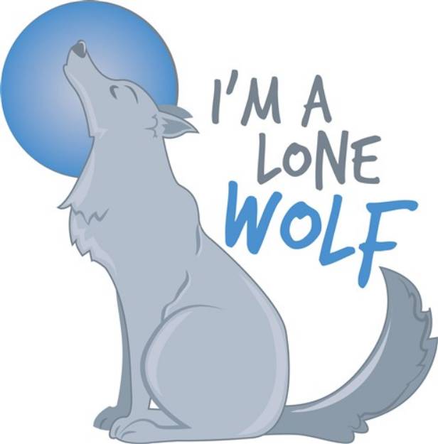 Picture of Lone Wolf SVG File