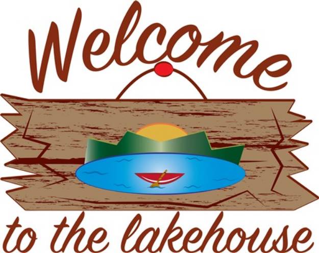 Picture of Welcome To Lake House SVG File