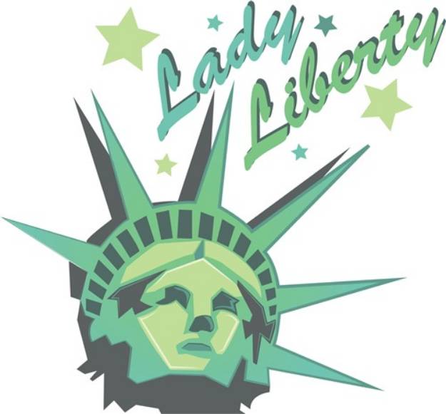 Picture of Lady Liberty SVG File