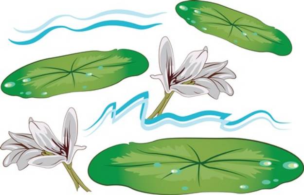 Picture of Lily Pads SVG File