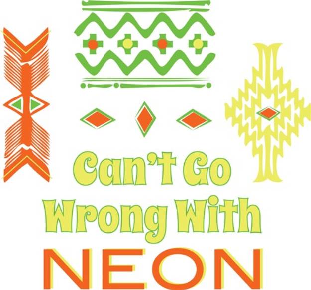 Picture of Go Wrong With Neon SVG File