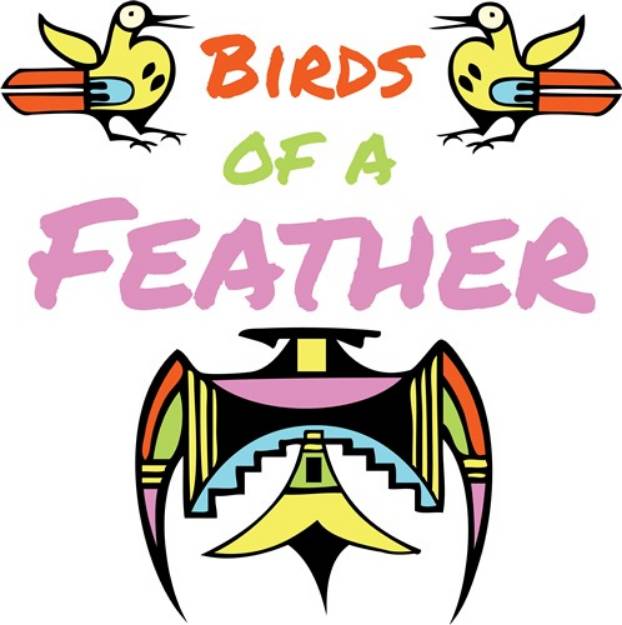 Picture of Birds Of Feather SVG File