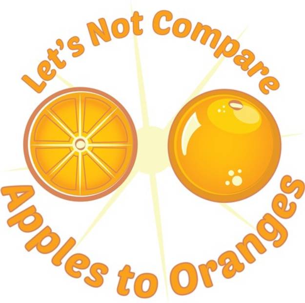 Picture of Apples to Oranges SVG File