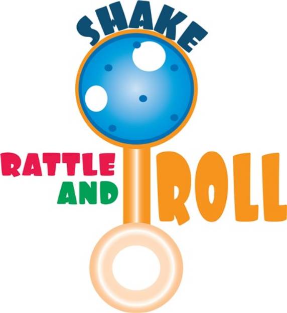 Picture of Rattle and Roll SVG File