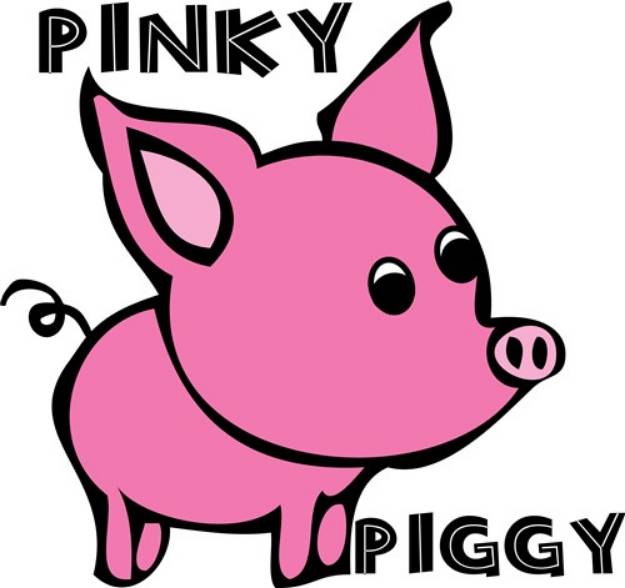 Picture of Pinky Piggy SVG File