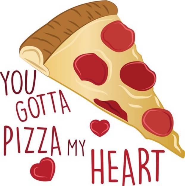 Picture of Pizza My Heart SVG File