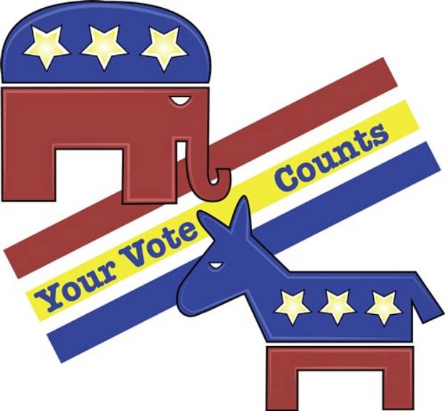 Picture of Your Vote Counts SVG File