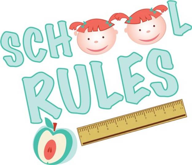Picture of School Rules SVG File