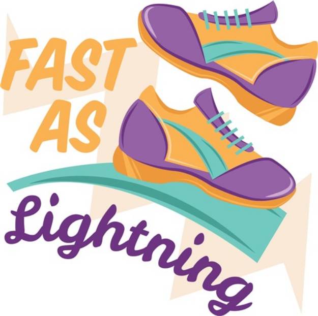 Picture of Fast As Lightning SVG File