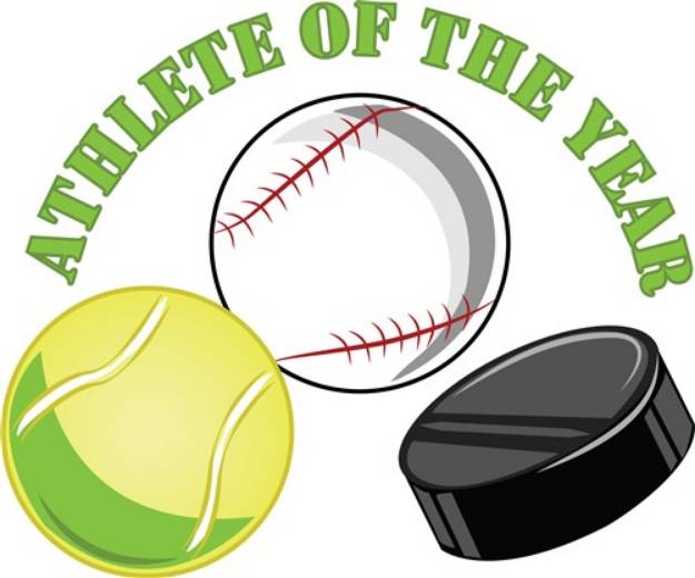 Picture of Athlete Of Year SVG File