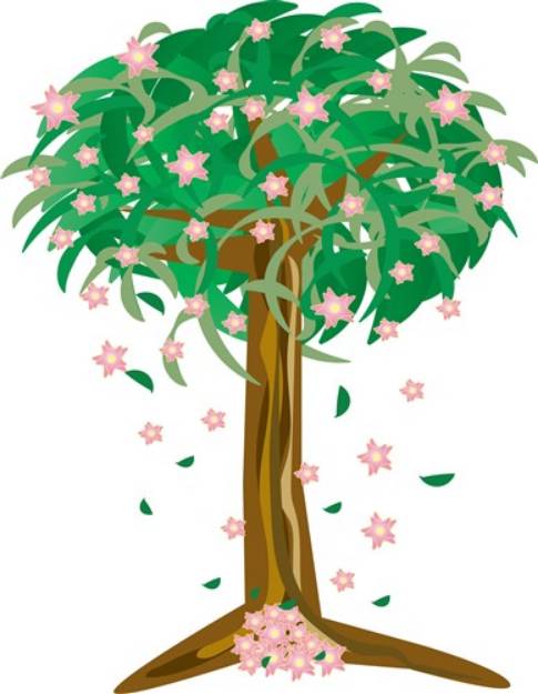 Picture of Flower Tree SVG File