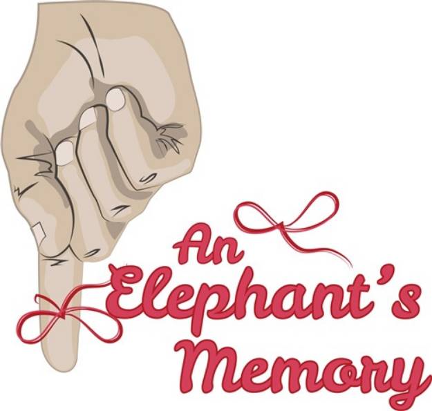 Picture of Elephants Memory SVG File