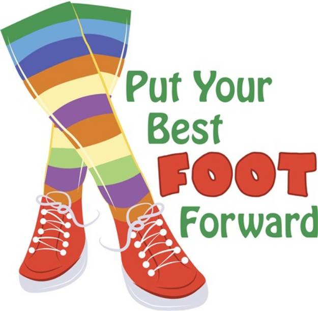 Picture of Best Foot Forward SVG File