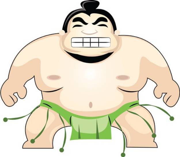Picture of Sumo Wrestler SVG File