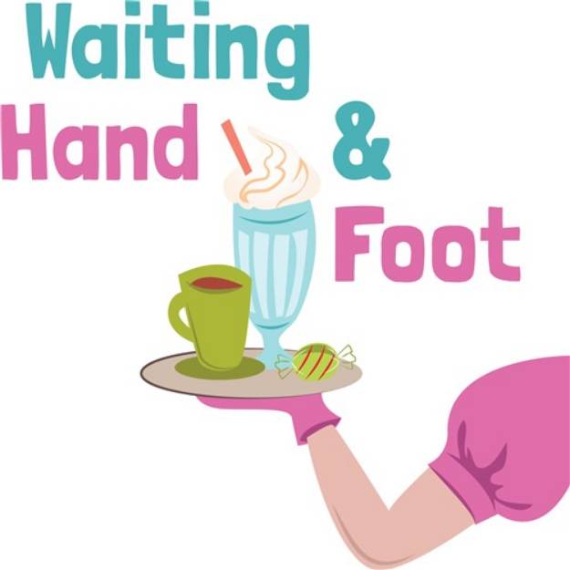 Picture of Wait Hand & Foot SVG File