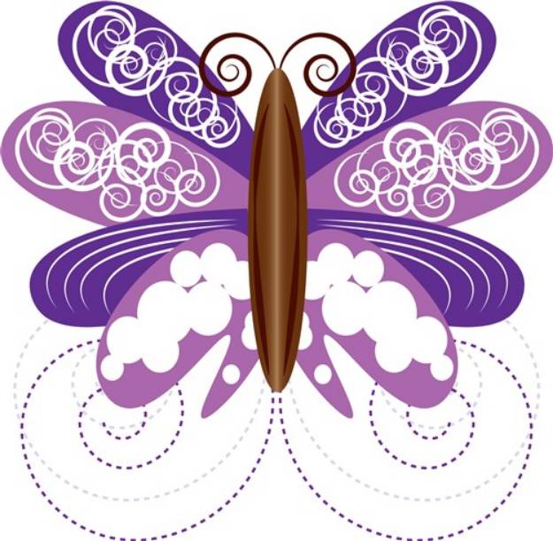 Picture of Purple Butterfly SVG File