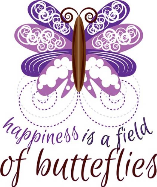 Picture of Happiness Butterflies SVG File