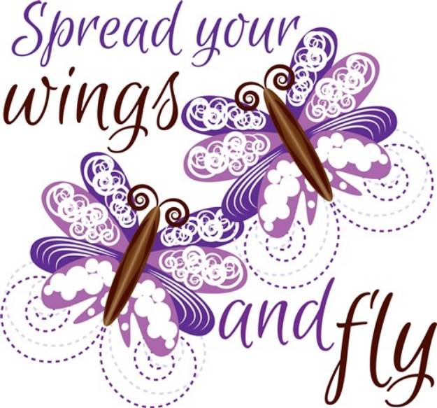 Picture of Spread Your Wings SVG File