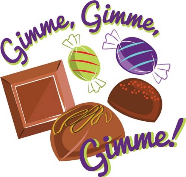 Picture of Gimme Candy SVG File