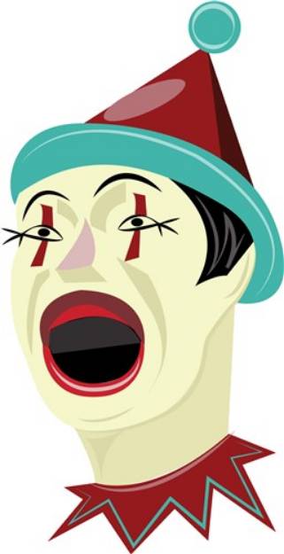 Picture of Clown Head SVG File