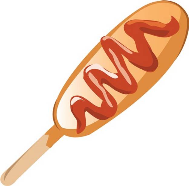 Picture of Corn Dog SVG File