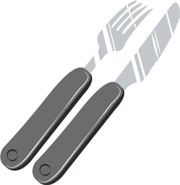 Picture of Knife & Fork SVG File