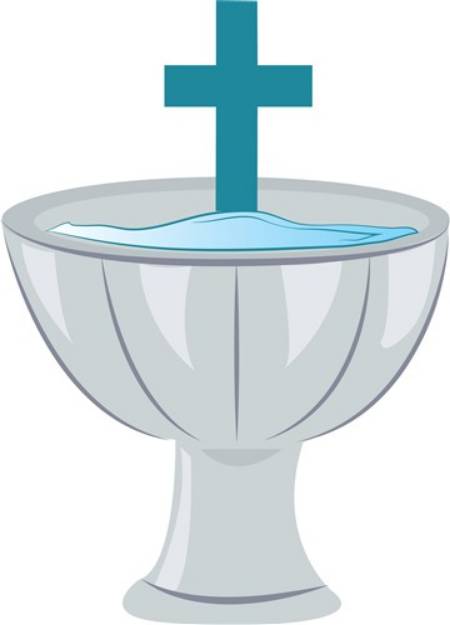 Picture of Baptismal Font SVG File
