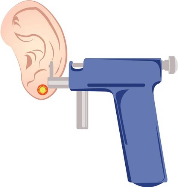 Picture of Ear Piercing SVG File