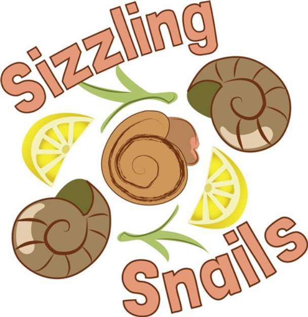 Picture of Sizzling Snails SVG File
