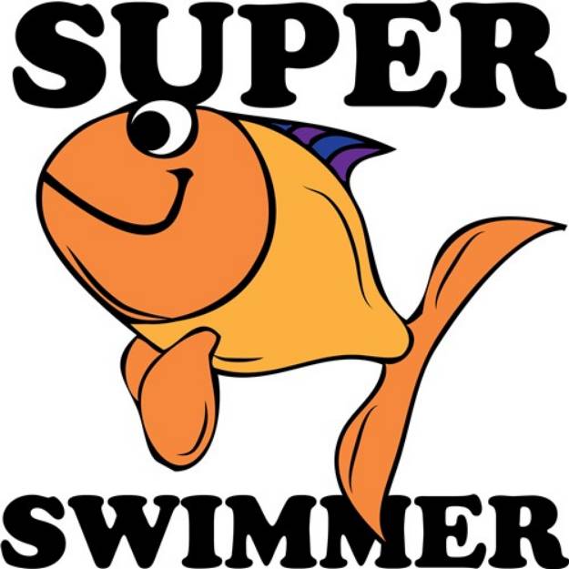 Picture of Super Swimmer SVG File