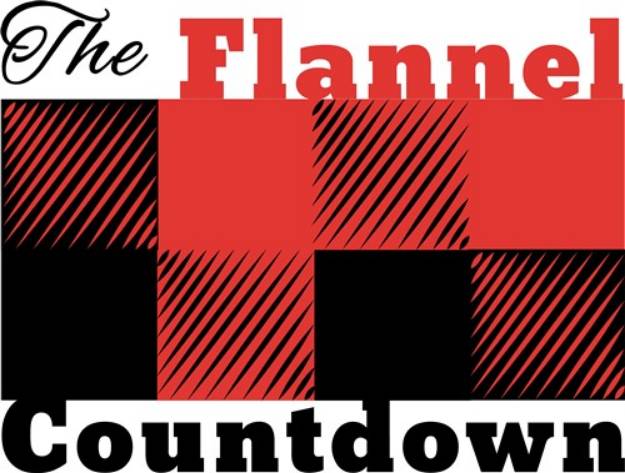 Picture of Flannel Countdown SVG File
