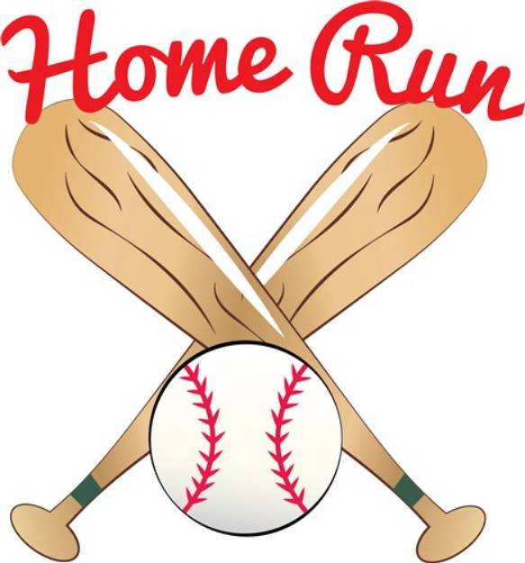 Picture of Home Run SVG File