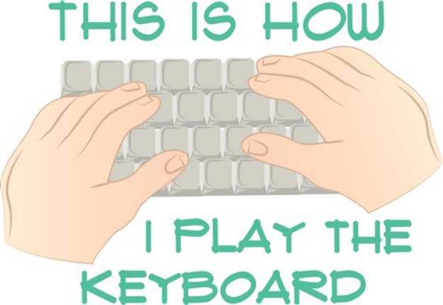 Picture of Play The Keyboard SVG File