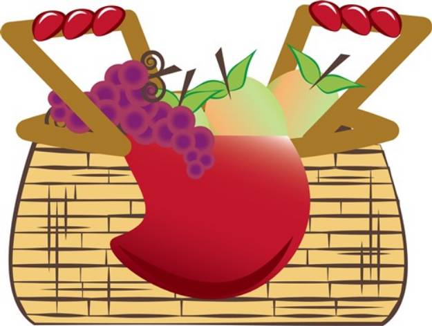 Picture of Fruit Basket SVG File
