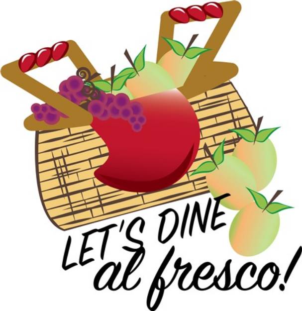 Picture of Dine Al Fresco SVG File