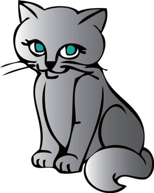 Picture of Cute Kitten SVG File