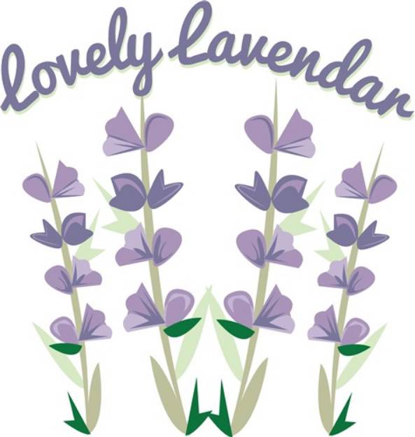 Picture of Lovely Lavendar SVG File