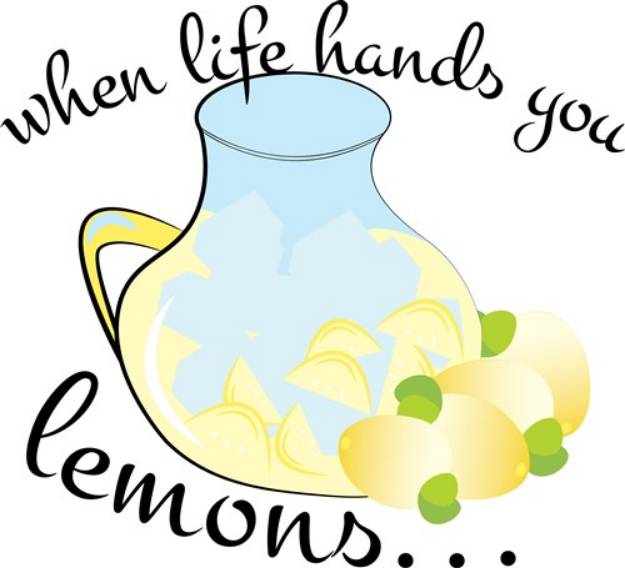 Picture of Life Hands Lemons SVG File