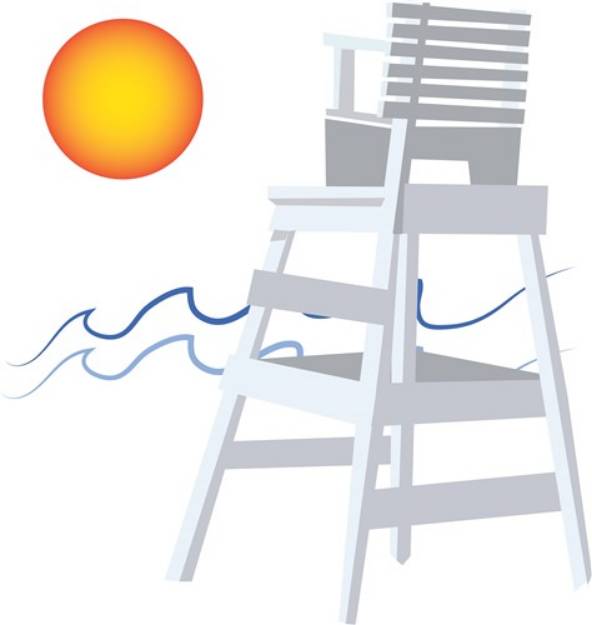 Picture of Lifeguard Stand SVG File