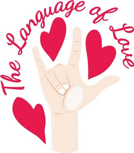 Picture of Language Of Love SVG File