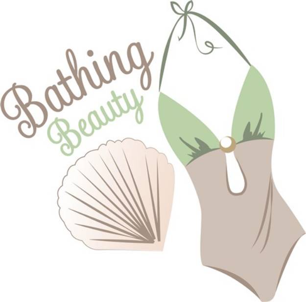 Picture of Bathing Beauty SVG File