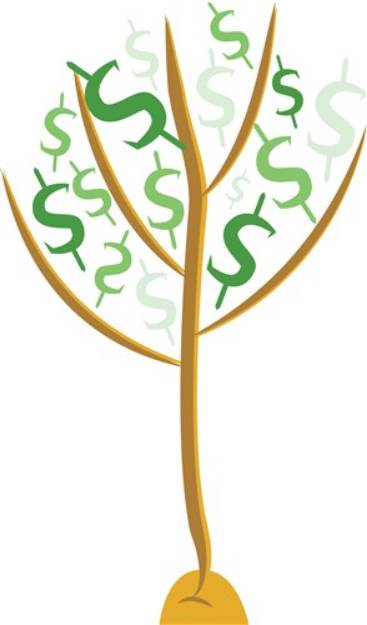 Picture of Money Tree SVG File