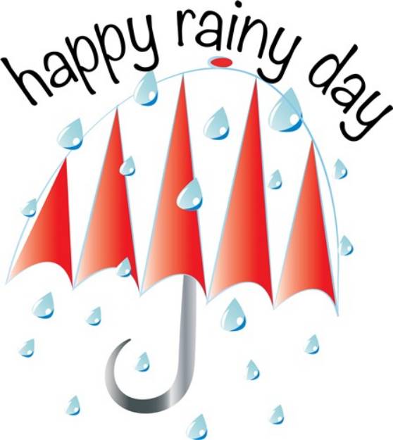Picture of Happy Rainy Day SVG File
