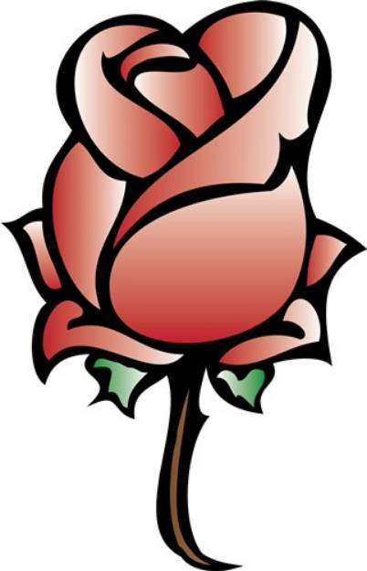 Picture of Rose Bud SVG File