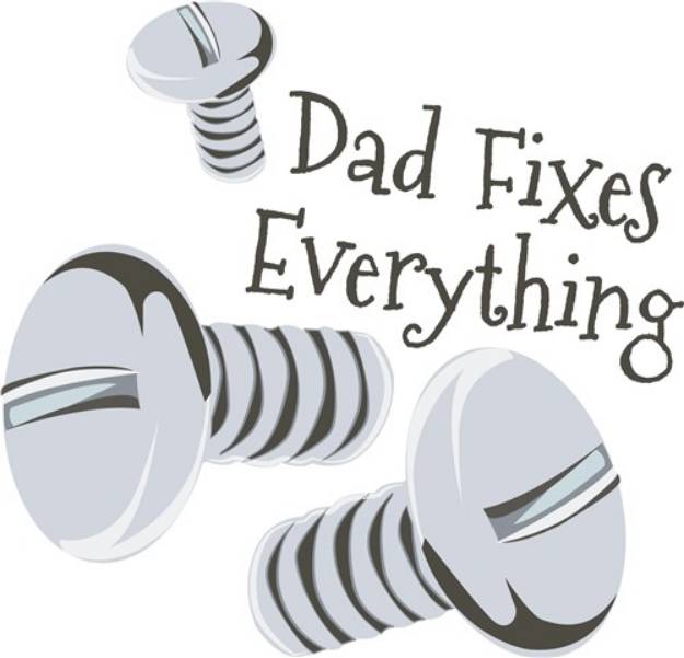 Picture of Dad Fixes Everything SVG File